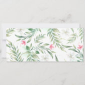 Invitation Passe d'embarquement | Floral Beach | Billet Maria (Dos)