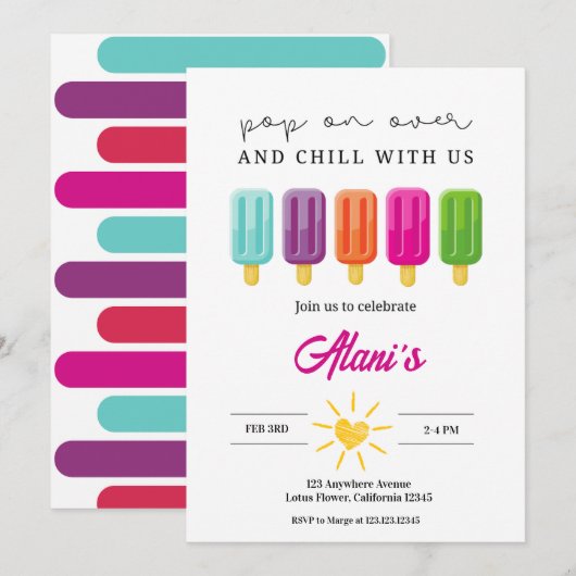 Invitation Passe donc chez moi (Devant / Derrière)