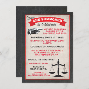 Invitation Passé l'examen de droit de l'école de droit de l'i