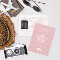 Passeport à la famille Baby shower à thème Voyage