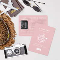Passeport à la famille Baby shower à thème Voyage