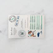 Invitation Passeport Aruba Mariage avec Divi Divi Tree (Intérieur)