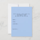 Invitation Passeport baby shower (Dos)