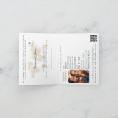 Invitation Passeport Boho Arch Beige Ecru Destination Mariage (Intérieur)