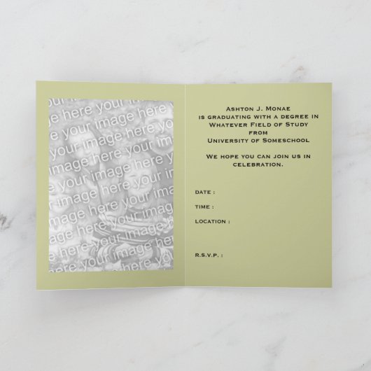 Invitation passeport de diplôme (Intérieur)
