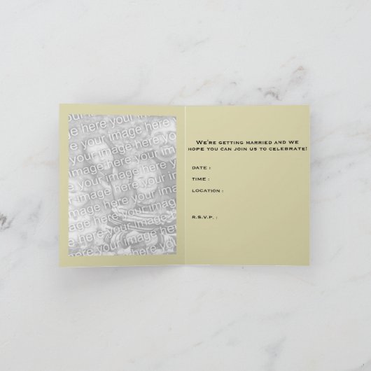 Invitation passeport de mariage (Intérieur)