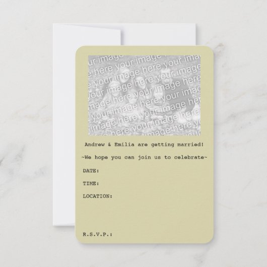 Invitation passeport de mariage (Dos)