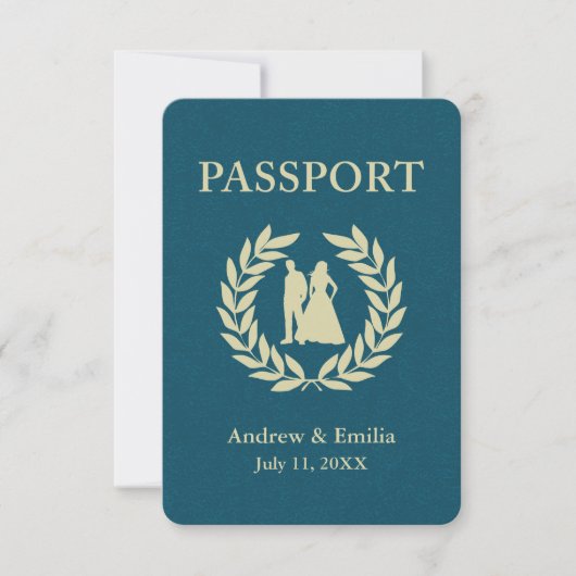 Invitation passeport de mariage (Devant)