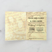 Invitation passeport de mariage de destination (Intérieur)