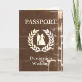 Invitation passeport de mariage de destination (Devant)