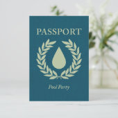 Invitation passeport de piscine (Debout devant)