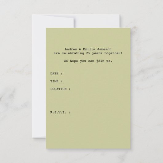 Invitation passeport fête d'anniversaire (Dos)