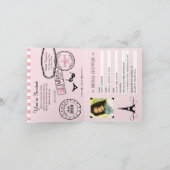 Invitation Passeport Fête des mariées Paris (Intérieur)