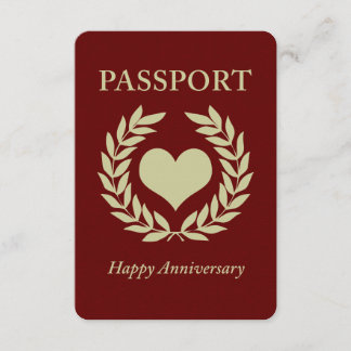 Invitation passeport joyeux anniversaire