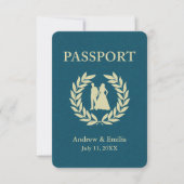 Invitation Passeport mariage (Devant)