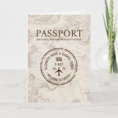 Invitation Passeport Mariage & Baptême Grèce Nouveau (Devant)