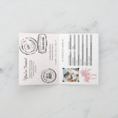 Invitation Passeport Mariage de Chypre Paphos (Intérieur)