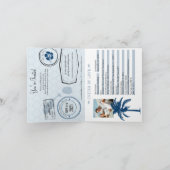 Invitation Passeport Mariage de croisière à St Kitts (Intérieur)