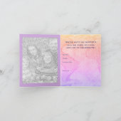 Invitation passeport mariage de destination (Intérieur)