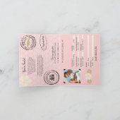 Invitation Passeport Mariage Negril Jamaïque (Intérieur)