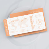 Invitation Passeport mariage Pass Orange