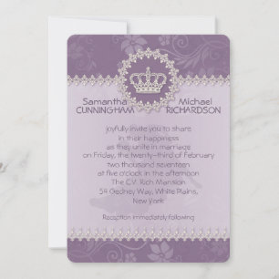 Invitation Passeport Mariage rose de 5 po x 7 po