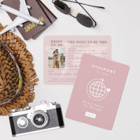 Passeport pour aimer Voyage thème Fête des mariées