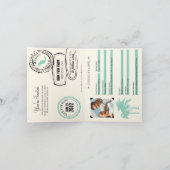 Invitation Passeport pour Cancun Mexique Mariage (Intérieur)