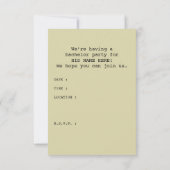 Invitation passeport pour enterrement de vie de garçon (Dos)