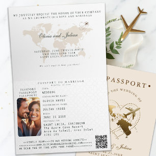 Invitation Passeport Sainte-Lucie Caraïbes Destination Mariag