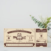 Invitation Passeport VIP de mariage (Debout devant)