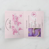 Invitation Passeport Voyage Fille Baby shower Aventure commen (Intérieur)