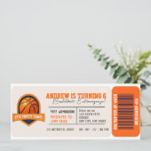 Invitation Passes d'anniversaire d'anniversaire d'une étoile (Debout devant)