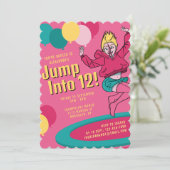 Invitation Passez à 12 mignonnes filles Trampoline 13e annive (Debout devant)