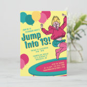 Invitation Passez à 13 mignonnes filles caricaturales 13e ann (Debout devant)