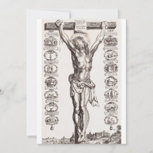 Invitation Passion de Jésus crucifixion du Christ