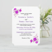 Invitation Passion florale violette (Debout devant)