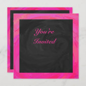 Invitation Passion Rose Personnalisé (Devant / Derrière)