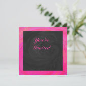 Invitation Passion Rose Personnalisé (Debout devant)