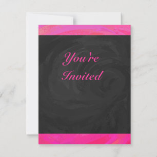 Invitation Passion rose personnalisée