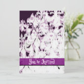 Invitation Passion violette (Debout devant)