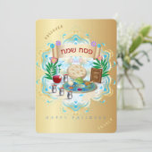 Invitation Passover Seder Pesach Jewish Holiday (Debout devant)