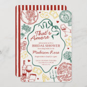 Invitation Pasta Thats Amore Italian Brunch Bridal Shower (Devant / Derrière)