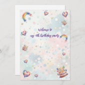 Invitation Pastel (Devant / Derrière)