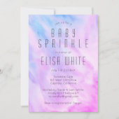 Invitation Pastel Abstrait Élégant Chic CUSTOM BABY SPRINKLE (Devant)
