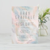Invitation Pastel Abstrait Élégant Chic CUSTOM BABY SPRINKLE (Debout devant)