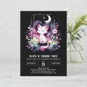 Invitation Pastel Adorable Chat Anniversaire (Debout devant)