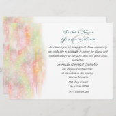 Invitation Pastel Aquarelle Coeurs Répétition Dîner Invitatio (Devant / Derrière)