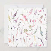 Invitation Pastel Baby in Bloom Script Baby shower floral (Dos)