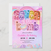 Invitation Pastel Bath Bomb Bash 7e Anniversaire (Devant)